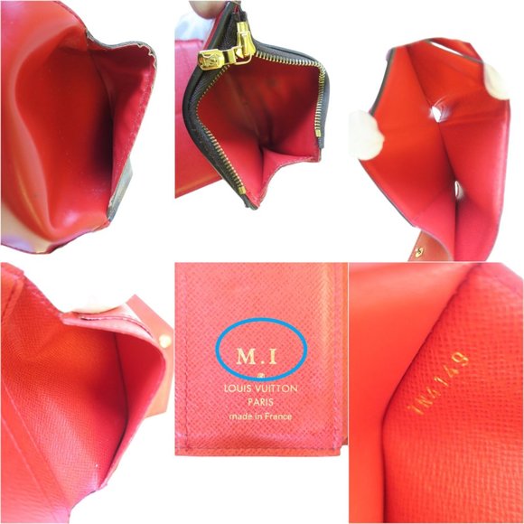 367188F V Louis Vuitton Wallet Zoe Trifold Brown Leather Monogram - Picture 7 of 8